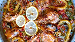 Recette Paella Espagnole  Voyage culinaire وصفة البايلا الاسبانية [upl. by Ellatsirhc]