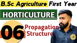 HORTICULTURE  BSC AGRICULTURE FIRST YEAR 1ST SEMESTER  PLANT PROPAGATION STRUCTURES [upl. by Ynohtnanhoj]