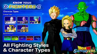 DRAGON BALL Sparking ZERO  All Character Types And Fighting Styles  Special Maneuvers [upl. by Ibob]