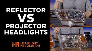 The difference between Reflector or Projector headlights  Which one do you have now [upl. by Azral]