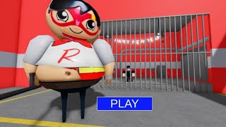 RED TITTAN BARRYS PRISON ESCAPE  Obby Ryans World  roblox scaryobby obby pomni [upl. by Gawen211]