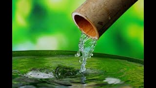 RELAXING BAMBOO WATER FOUNTAIN SOUNDS  Black Screen Water Sounds Relax Sleep [upl. by Viddah12]