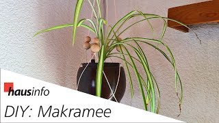 DIY MakrameeBlumenampel selber knüpfen [upl. by Odnomor]