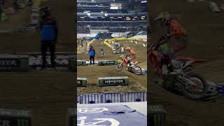 Aaron Plessinger Indy Supercross 2024 supercrosslive motorcycle supercross dirtbike racing [upl. by Enelyw]