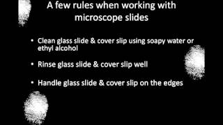 Making a wet mount slide Unit 2 18 [upl. by Davey]