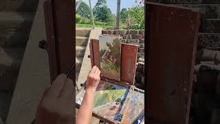 Plein Air Painting Wherever You Are Capture the Moment Quickly for Floral Oil Painting Fun [upl. by Millisent]