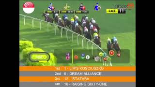 20231111  Race 11 Singapore Kranji Horse Racing Highlights  Pace88 Horse [upl. by Jessa]