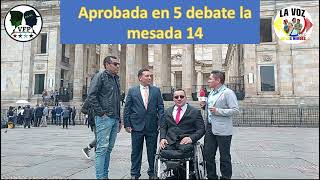 Aprobada en 5 debate quotmesada 14 o prima de junioquot [upl. by Aicatan]