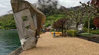 I Take A Relaxing Walk Through The Quiet Swiss Village Its Like A Zombie Town Gersau Switzerland [upl. by Rehtnug]