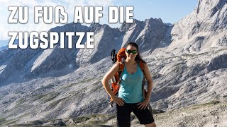 Zugspitze Wanderung übers Gatterl  zu Fuß auf Deutschlands höchsten Berg [upl. by Pappano]