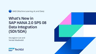 🔵 Whats New in SAP HANA 20 SPS 08 Data Integration SDISDA [upl. by Dominus116]