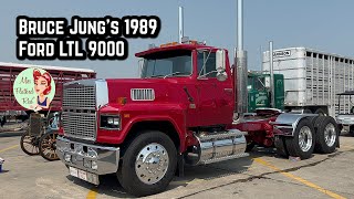 Bruce Jung’s 1989 Ford LTL 9000 Truck Tour Interview  Filmed at 2023 Iowa80 Truckers Jamboree [upl. by Abshier]