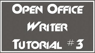 Using Bullets and Numbered Lists  3  OpenOffice Writer Tutorial [upl. by Weinrich]