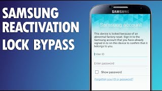 Bypass Samsung Account Activation Lock  Easy Method [upl. by Labana]