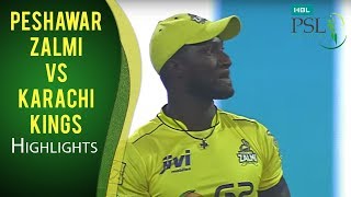 PSL 2017 Match 13 Peshawar Zalmi vs Karachi Kings Highlights [upl. by Caroline919]