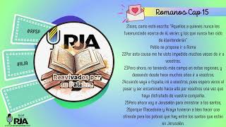 RPSP  RJA  Romanos 15 para hoy Lunes 09122024 [upl. by Ebsen]