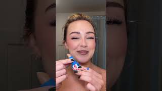 Twinkies lips 💙❤️ makeup makeuptutorial makeupproducts lipcombo [upl. by Adlih]