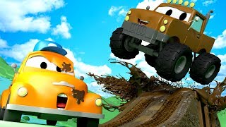 Tom the Tow Trucks Car Wash and Marley the Monster Truck  Cars cartoons for kids [upl. by Rangel]