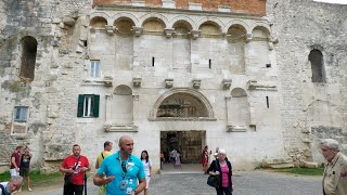 DIOCLETIANS PALACE WALKING TOUR WITH ADVENTURES CROATIA SPLIT CROATIA 4K [upl. by Dibri]