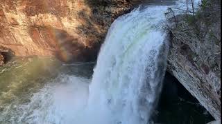 Man Kayaks over 100 foot Alabama Waterfall Desoto Falls [upl. by Acimahs]