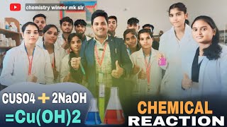 Chemical Reaction of CuSO4 2NaOH CuOH2 Chemistry Experiment by Mk sir [upl. by Tawsha]