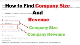 Company Revenue and Size Find Out Easily  ZoomInfo CrunchBase Pro  Full Details [upl. by Grania]