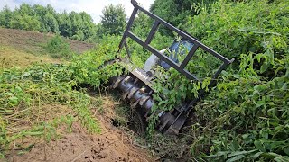 Bobcat is Stuck in a Ditch Track Came Off [upl. by Suoicul456]