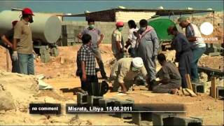 Gaddafis soldiers buried in Misrata [upl. by Paola]