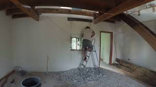 Timelapse dune pose dipn dans un mur porteur [upl. by Lilac784]