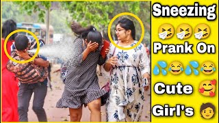 Sneezing Prank On Cute Girls  Most Funny Pranks of 2023  Girls Epic Reactions By TCI [upl. by Eeleimaj]