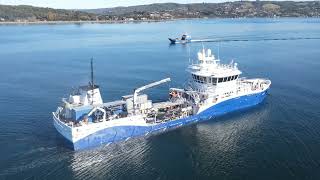 Wellboat Inter Fiord llegando a Quellon chiloe [upl. by Ak740]