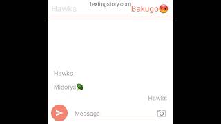 dabi x deku x hawks texting story my au [upl. by Olimpia]