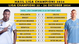 HASIL LIGA CHAMPIONS TADI MALAM  23 24 OKTOBER 2024 [upl. by Jillane]