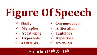 Figure of Speech  Full Explained  Standard 9th and 10th [upl. by Nyliram]