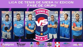 Liga de Tenis de Mesa IV Edicion Fase de Grupos Serie B [upl. by Limbert]