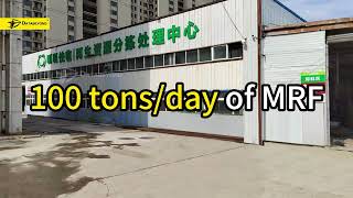 100 tonsday OF MRF mrf msw recycling sortingmachine intelligence [upl. by Waine]