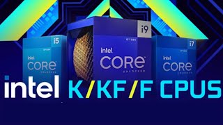 Intel K vs KF vs F Qual é a diferença [upl. by Peltier]