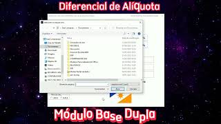 PLANILHA CALCULAR DIFERENCIAL DE ALIQUOTA BASE DUPLA PELO XML [upl. by Corson829]