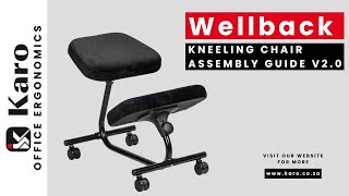 Wellback Kneeling Chair Assembly Guide V2 0 [upl. by Boyden]