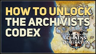 How to unlock The Archivists Codex Reputation WoW [upl. by Don]