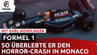 Formel 1 Karl Wendlinger über seinen HorrorCrash in Monte Carlo Teil 23  Monaco Vorschau [upl. by Einafets]