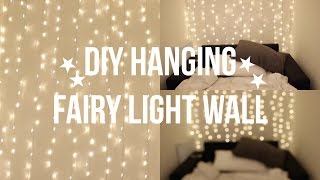 DIY FAIRY LIGHT WALL [upl. by Ynohtnad]