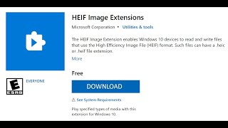 Codec HEVC HEIF para windows 10 y 11 [upl. by Otila]