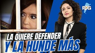 PERIODISTA K quiere defender a CRISTINA pero la HUNDE [upl. by Onin]