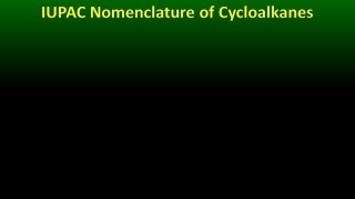 IUPAC Nomenclature of Cycloalkanes [upl. by Adao]