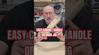 Easy Cabinet knob or handle jig cabinetmaking diy woodworking [upl. by Cullen]