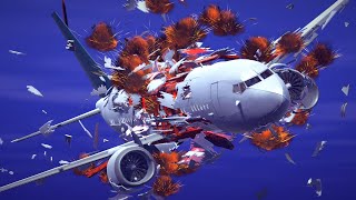 Airplane Crashes amp Shootdowns 41  Besiege [upl. by Barbey201]