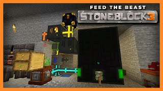 FTB Stoneblock 3  Auto Urananite and Powah Reactor  E08  1182 Modpack [upl. by Bensky]