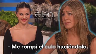 La fanática de Friends Selena Gomez sorprende a Jennifer Aniston 🍑 Subtitulado al español [upl. by Margie]