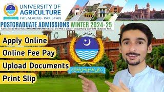 How to Apply for Postgraduate Admission in UAF [upl. by Armilla]